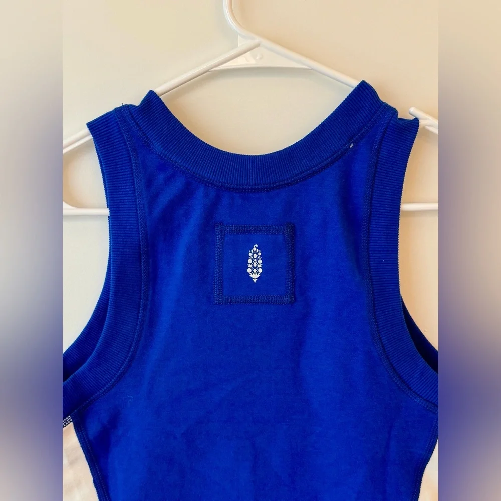 NWOT Free People Movement Powerwalk Tank-Radiant Blue